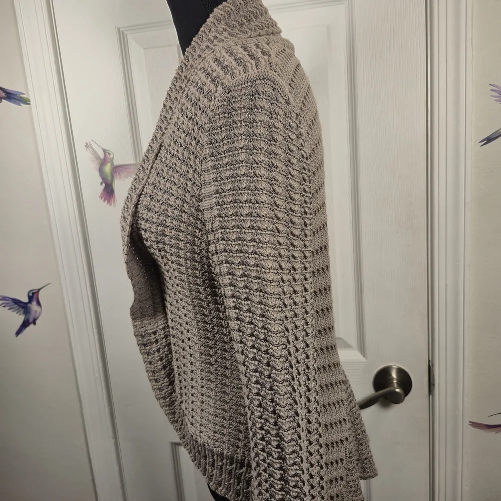 INC International Concepts Cozy Contemporary Chic Shawl Collar Cardigan M