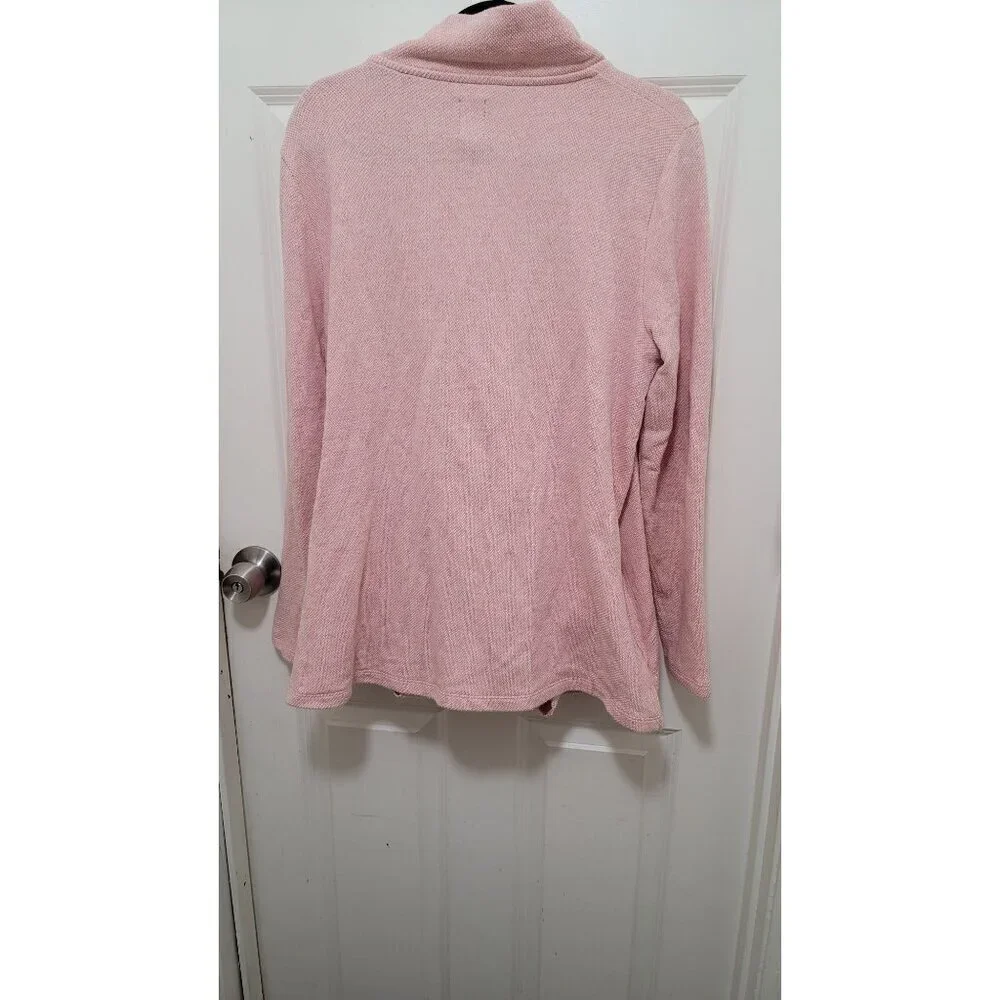 Gap Maternity Nursing Womens Cozy‎ Pink Snap-Button Sweater Jacket Size L