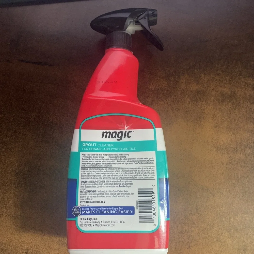 Magic grout cleaner