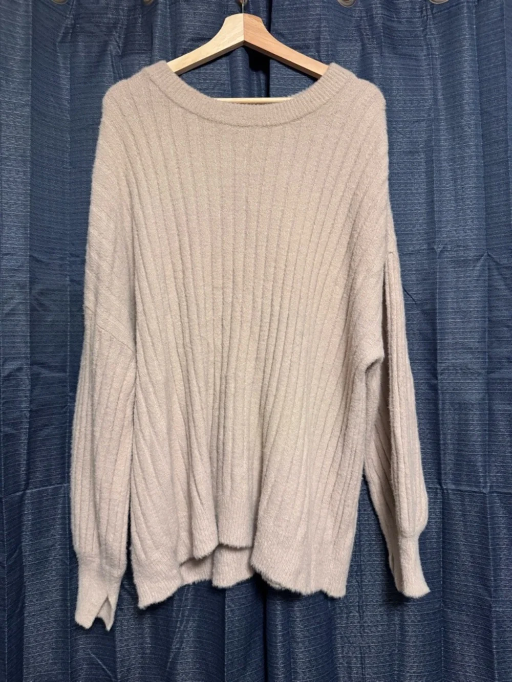 aerie ribbed knit oversized soft sweater Size Large