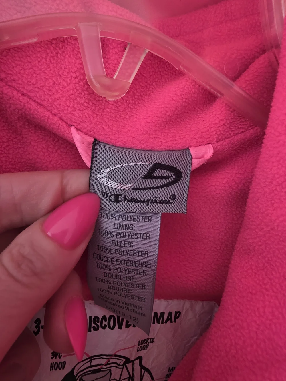 Champion Women's Coral-Red Hooded Ski Jacket