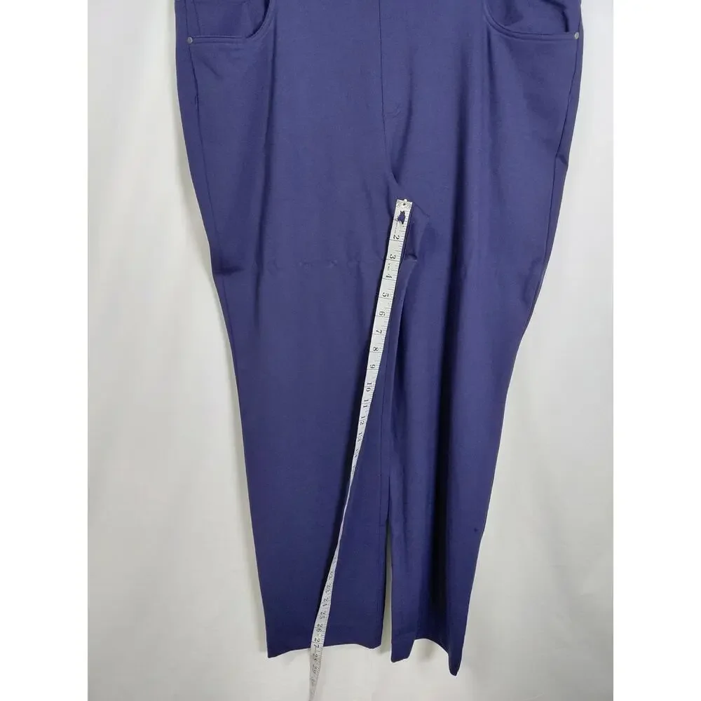 Chico's Blue Casual Stretch Pants Ankle Women Size 3