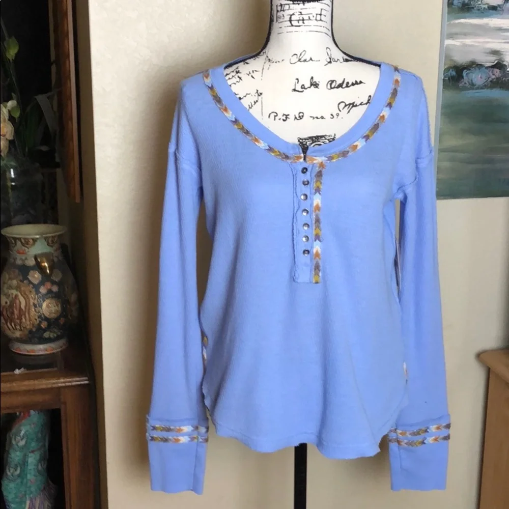 Free People embroidered long light