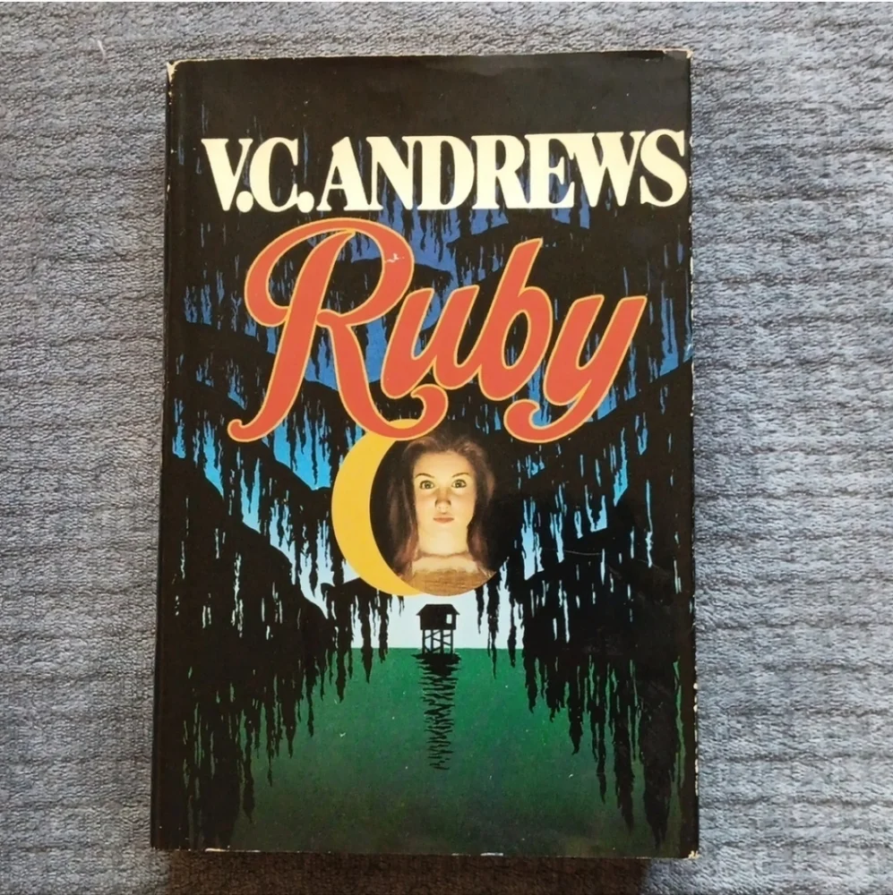 90s Horror V.C. Andrews Vintage Ruby Novel Hardcover 1994 Suspense Mystery