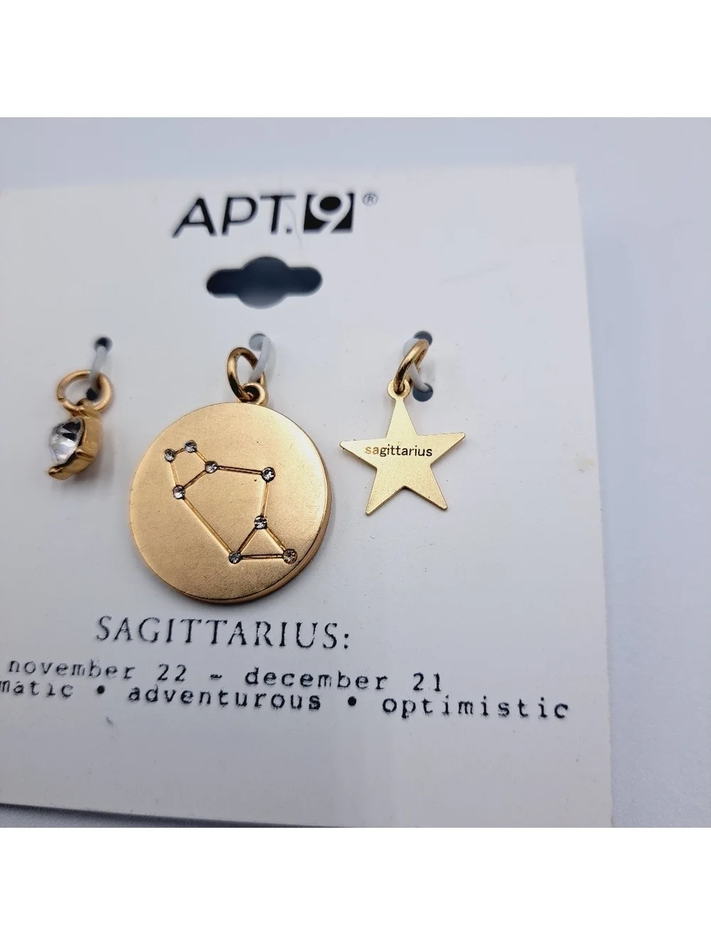 Sagittarius Zodiac Pendant Charm Set