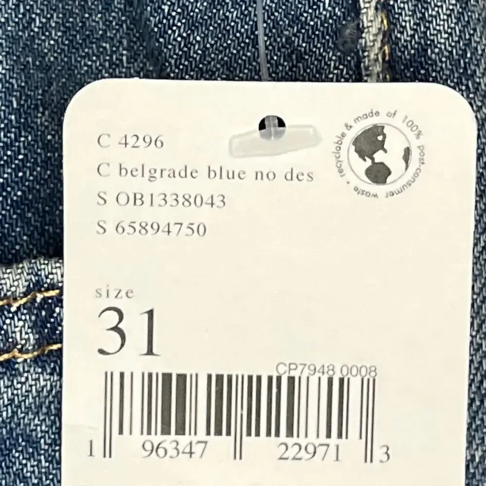 We The Free People New Dawn Flare Jeans High Waist Belgrade Blue SZ 31 NWT