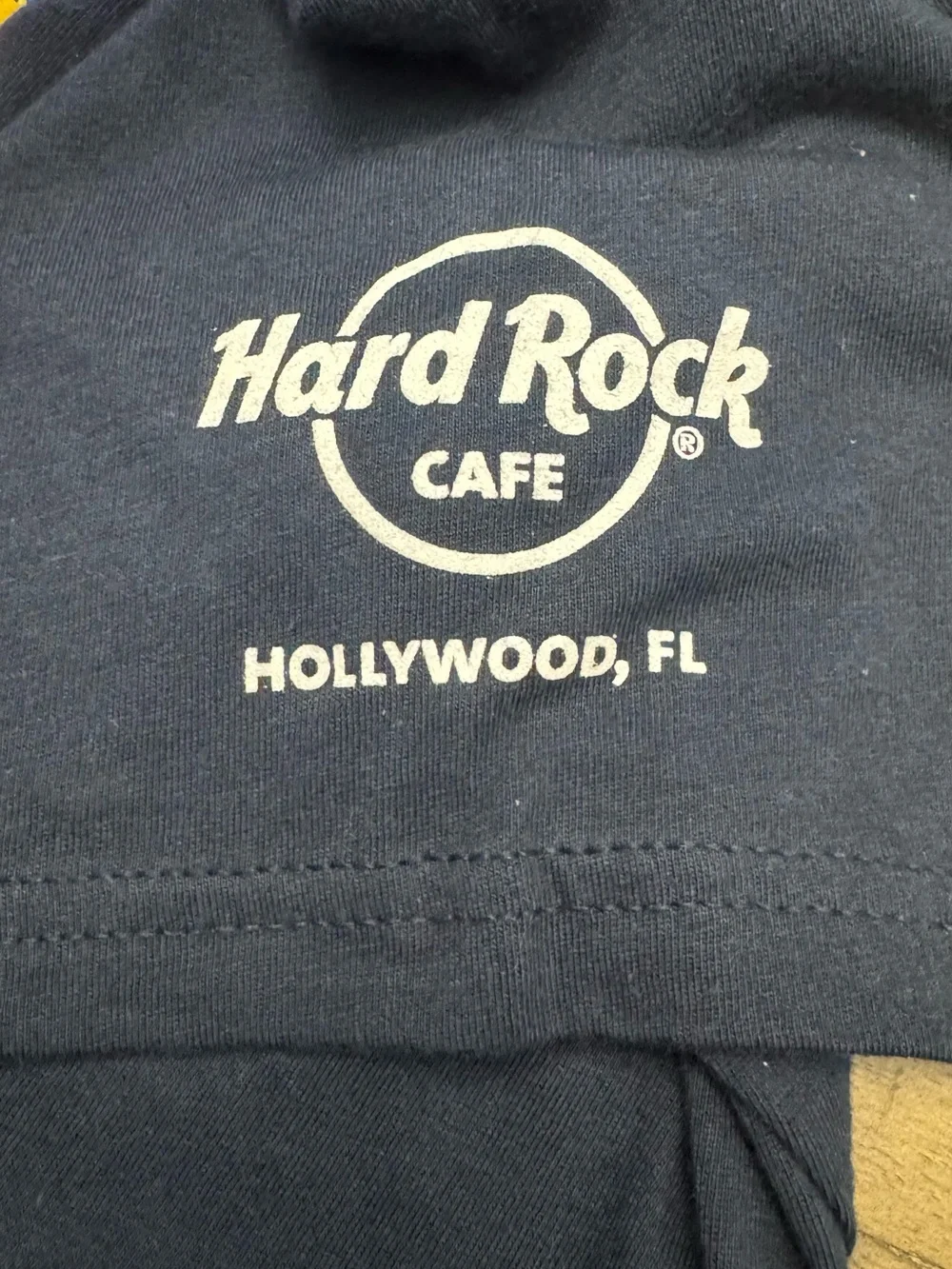 Hard Rock Youth USA 250th Anniversary T-Shirt Size L Navy Blue