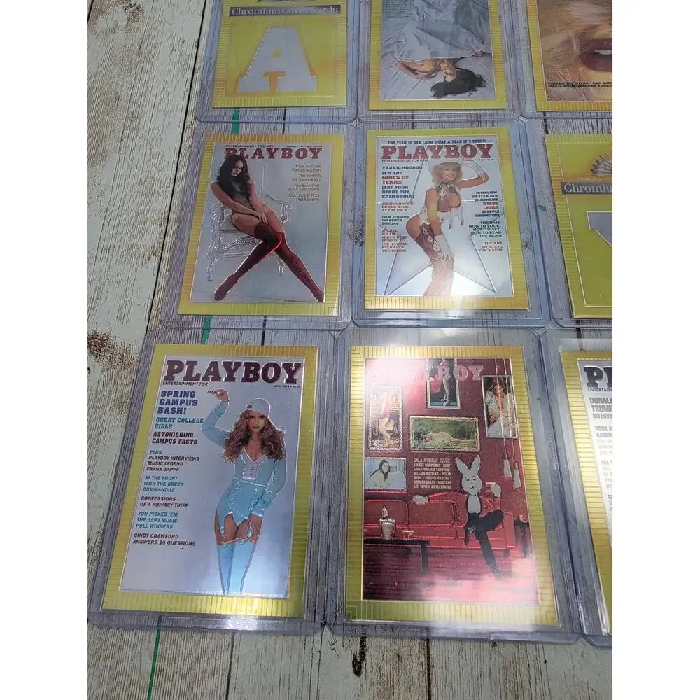 1995 Playboy Chromium Cover Edition 19 Card Lot