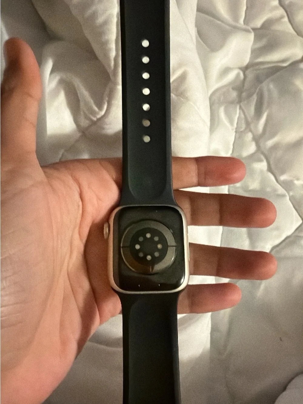 Apple Watch Gold Aluminum Case with Black Sport Band