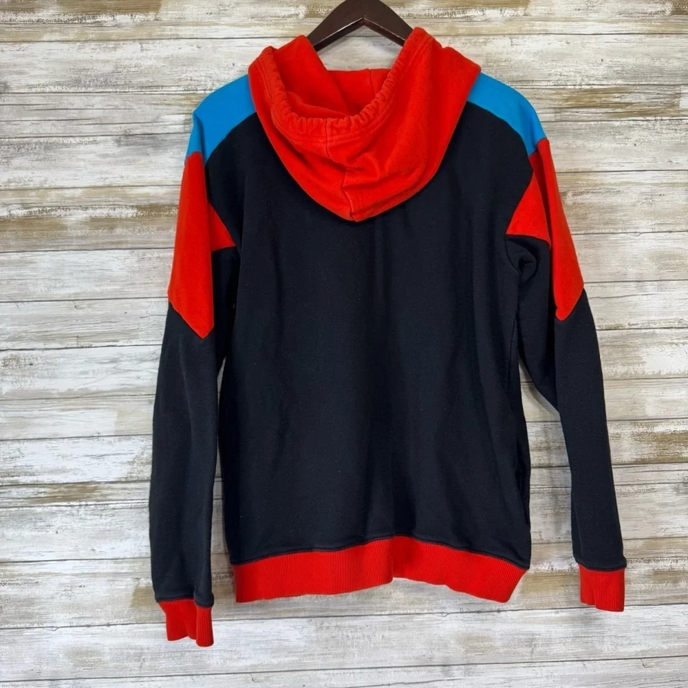 THE NORTH FACE Extreme Pullover Hoodie Black In Tnf Black/ Fiery Red/ Blue Small