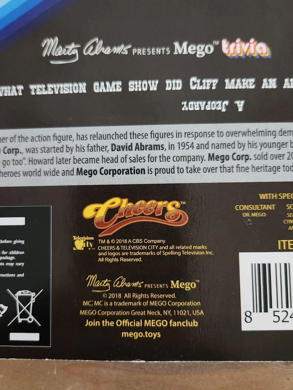 Mego Cheers Cliff Clavin 8 Inch Action Figure Sealed Limited Edition #9503/10000