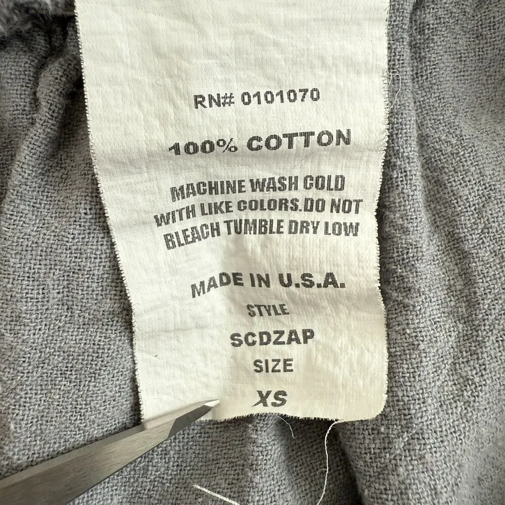 Mimi Chica Women's Pull On Smocked Waistband Skirt Gray Cotton Size XS