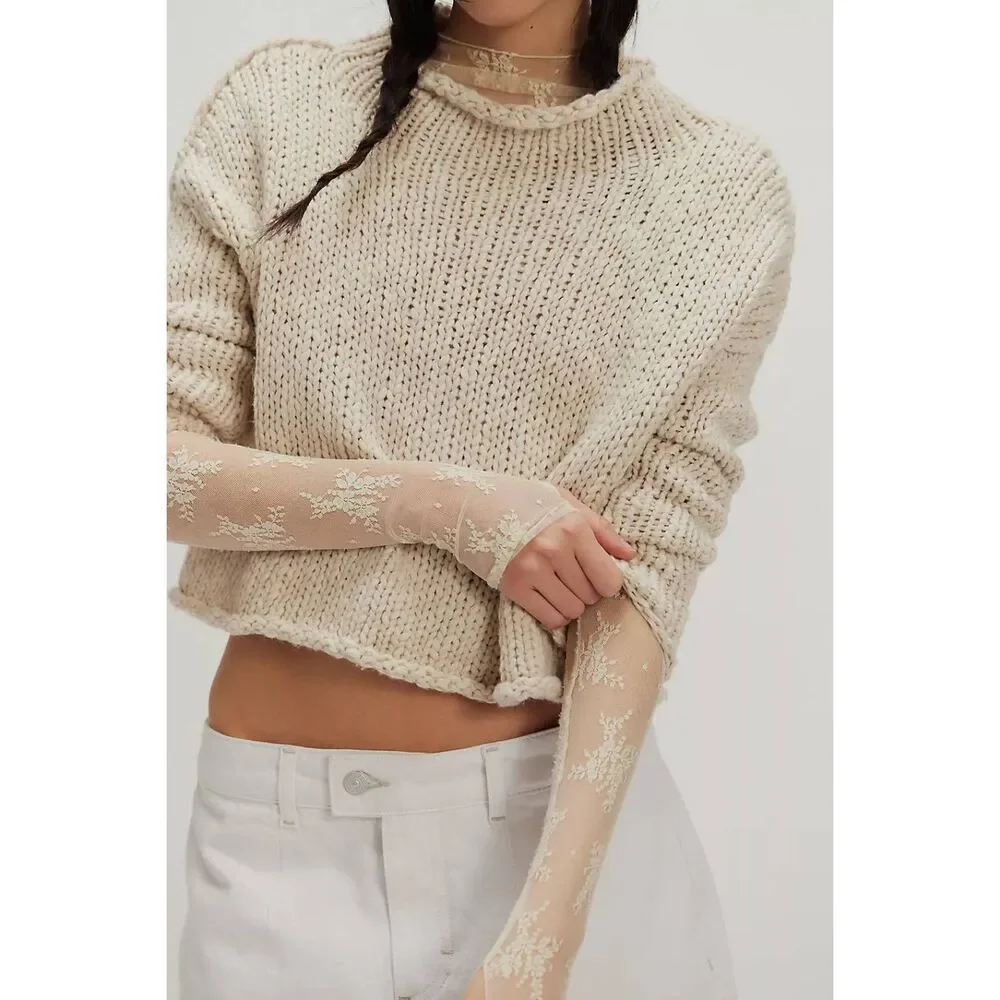 Free People Opal Brown Sweater Size XS