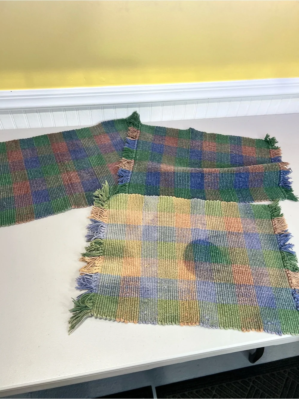 N/A handwoven checkered