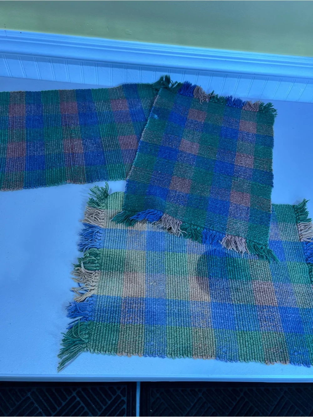 N/A handwoven checkered