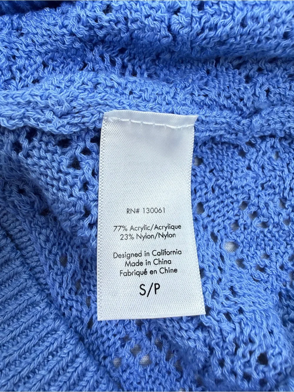 L*SPACE Sweet Talk Knit Set Blue NWT Top S Skirt XS