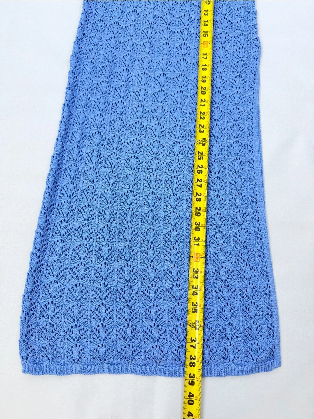 L*SPACE Sweet Talk Knit Set Blue NWT Top S Skirt XS