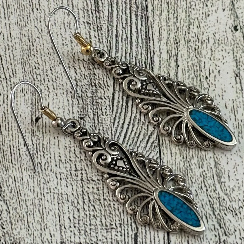 No Brand turquoise inlayed