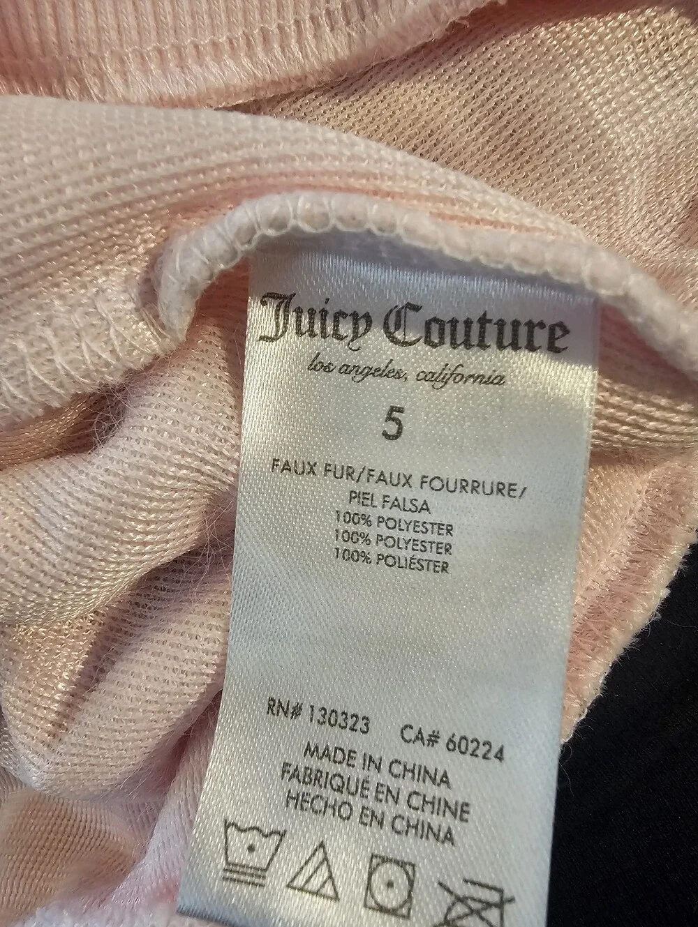 Juicy Couture fur sweater