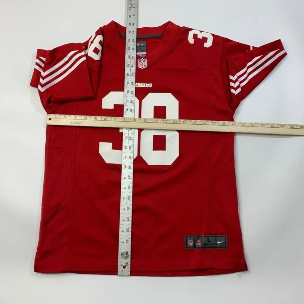 San Francisco 49ers Jersey Youth Kids Large Red Jarryd Hayne 38 NFL OnField Nike