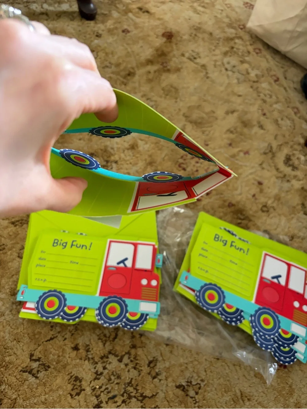 N/A colorful invitations truck