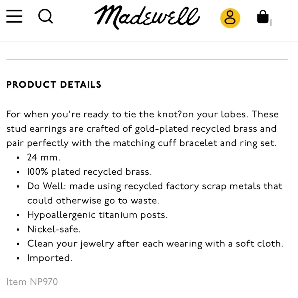 Madewell brand new