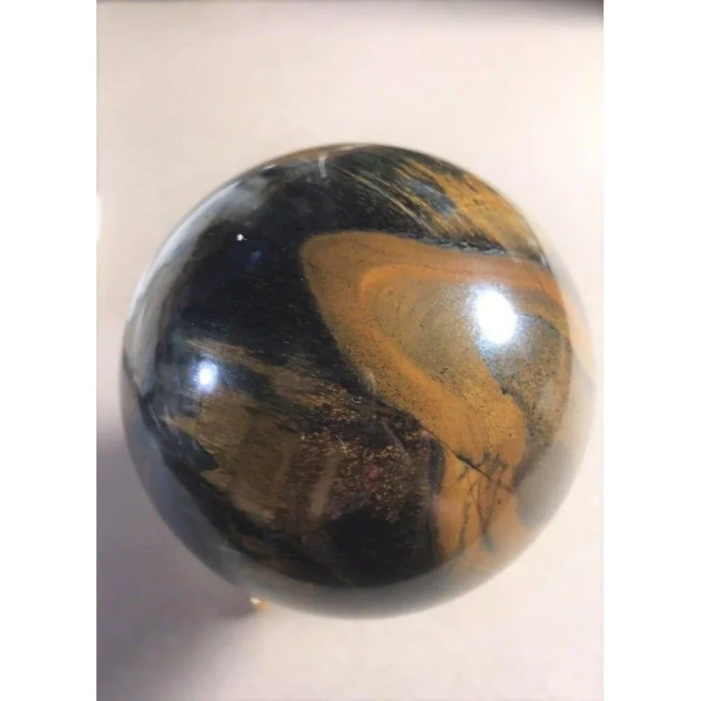 Big Blue Tiger Eye Sphere w/stand