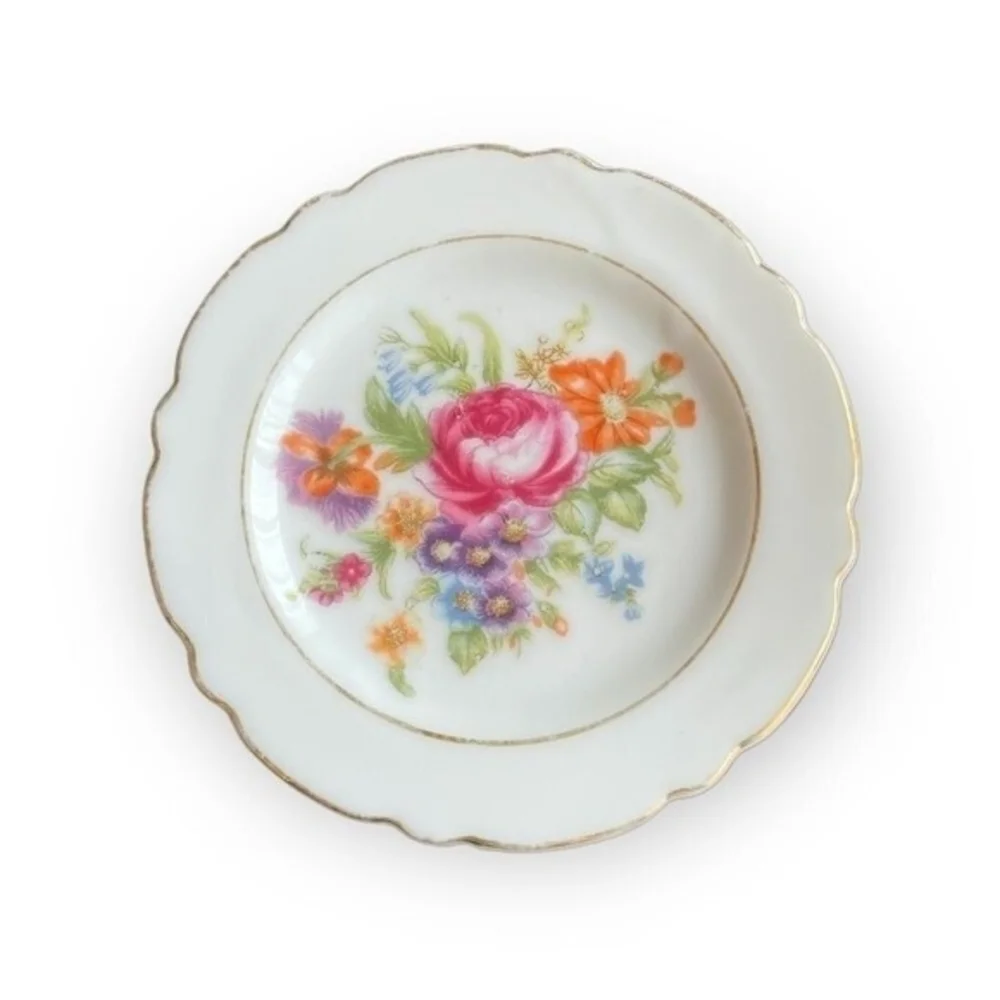 Vintage 1930s Japanese Porcelain Canapé Dish 3.25