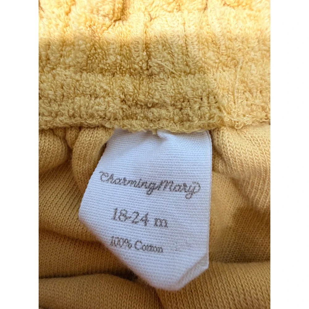 Charming Mary Baby Yellow Terry Cloth Bloomers Diaper Cover 18-24 Months Cotton