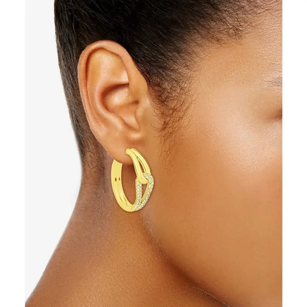And Now This Cubic Zirconia Gold-Tone Stud Earrings | NWT