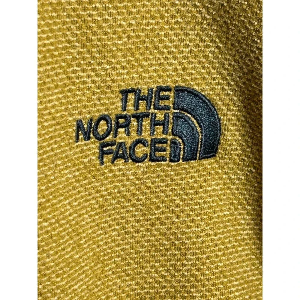 The North Face Mens Echo Rock Quarter Zip Pullover Mustard Yellow Small NF0A3Y6Y