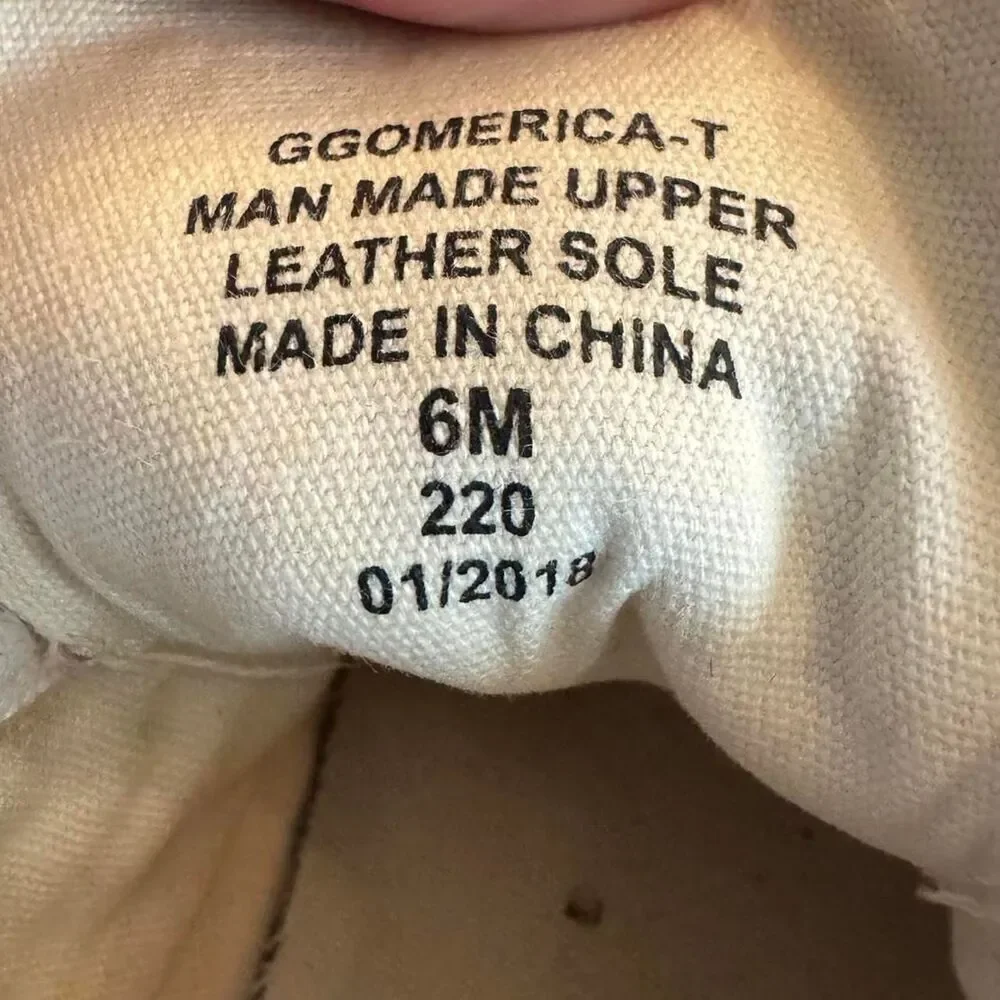 Guess white leather