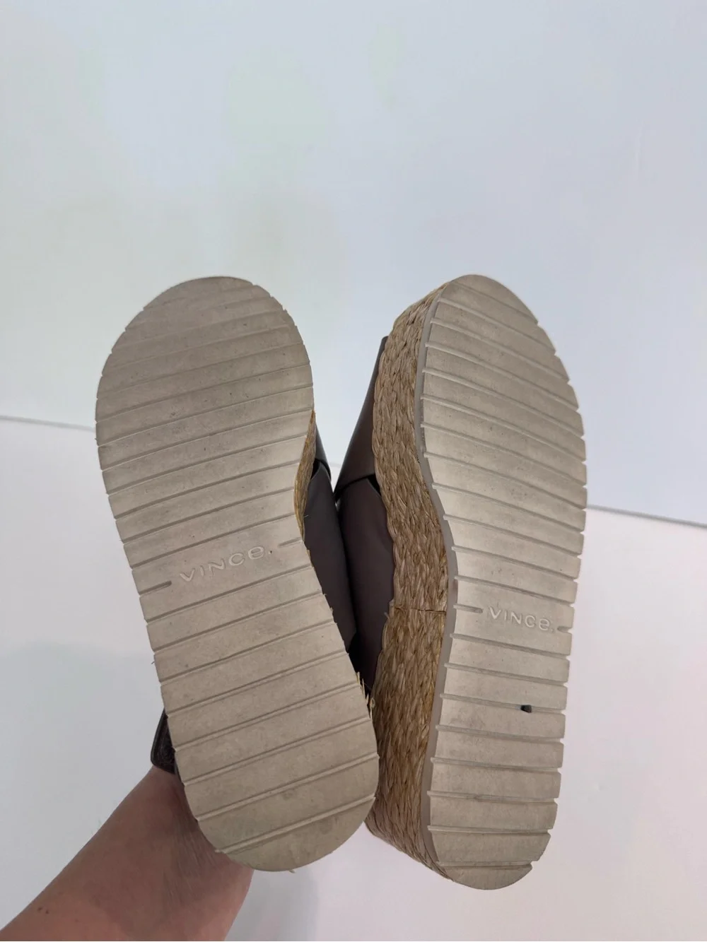 Vince Grey Weslan Espadrille Slingback Sandals