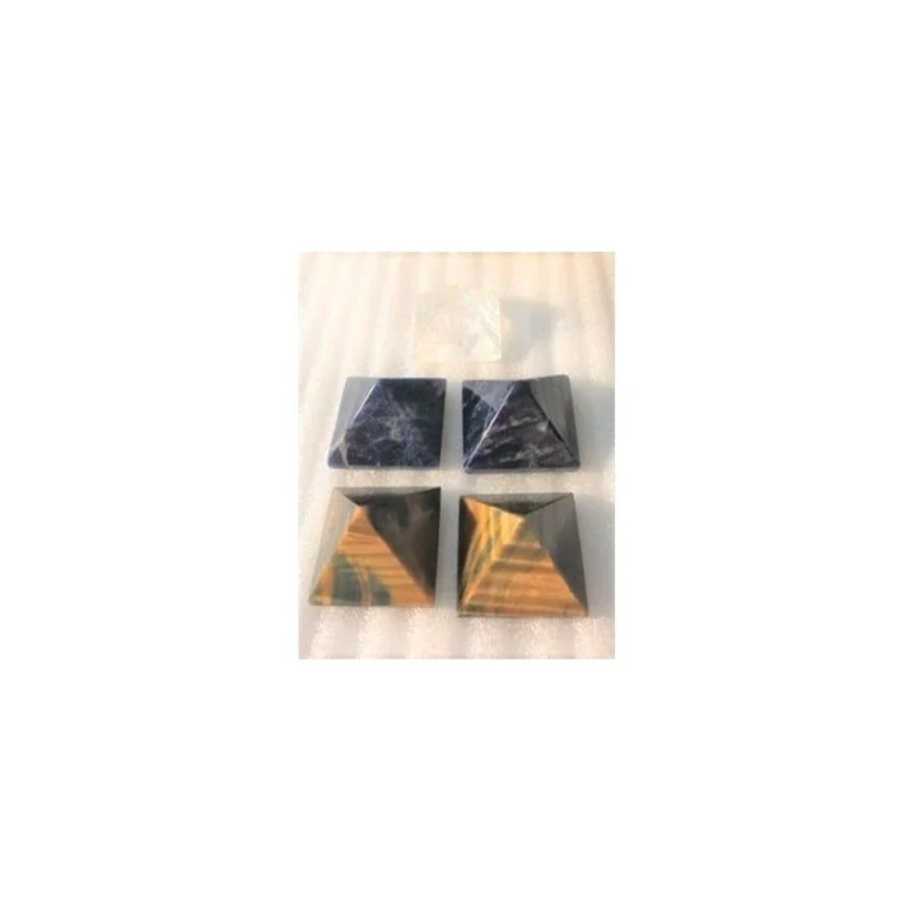 Artisan gemstone pyramid