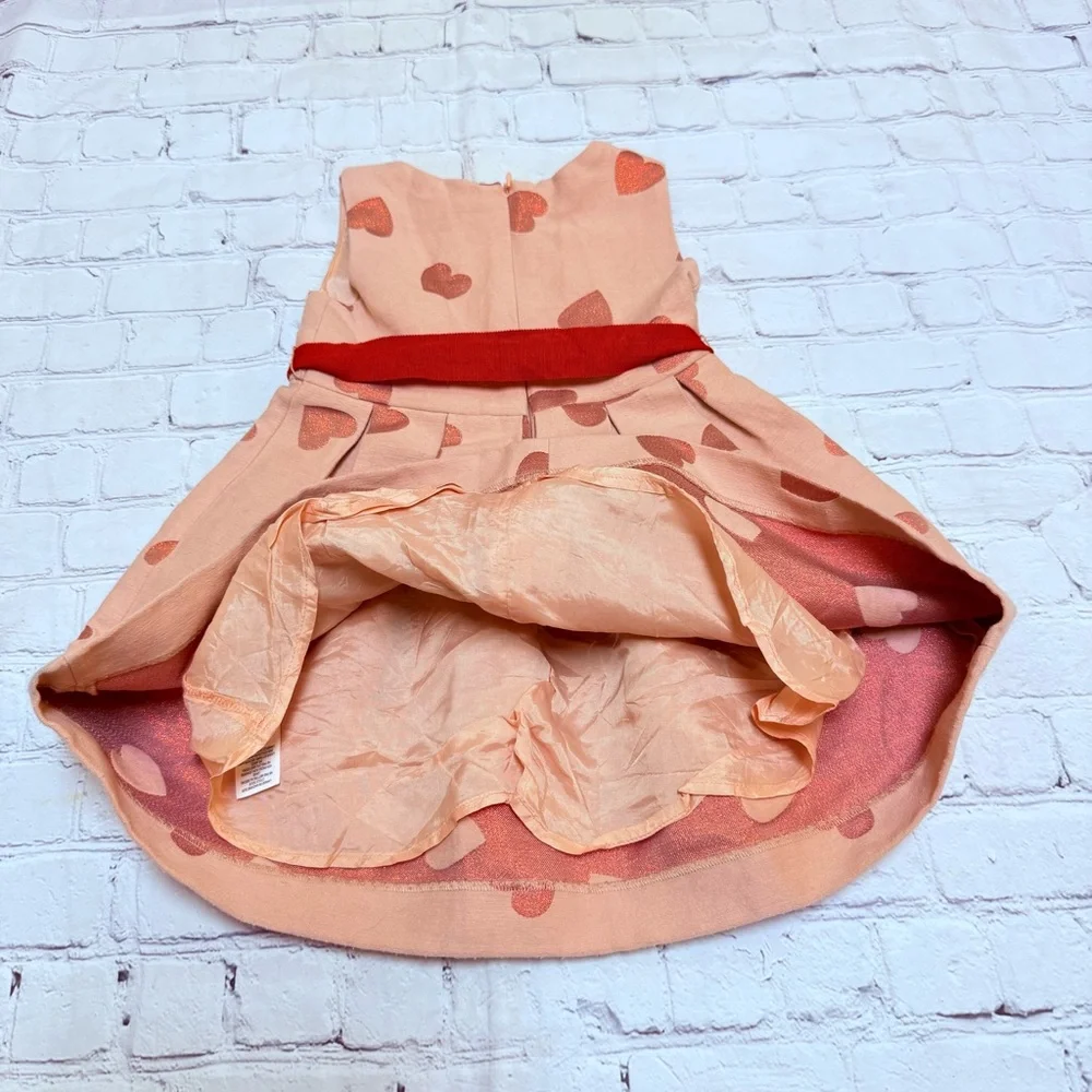 Mini Boden Metallic Heart Dress