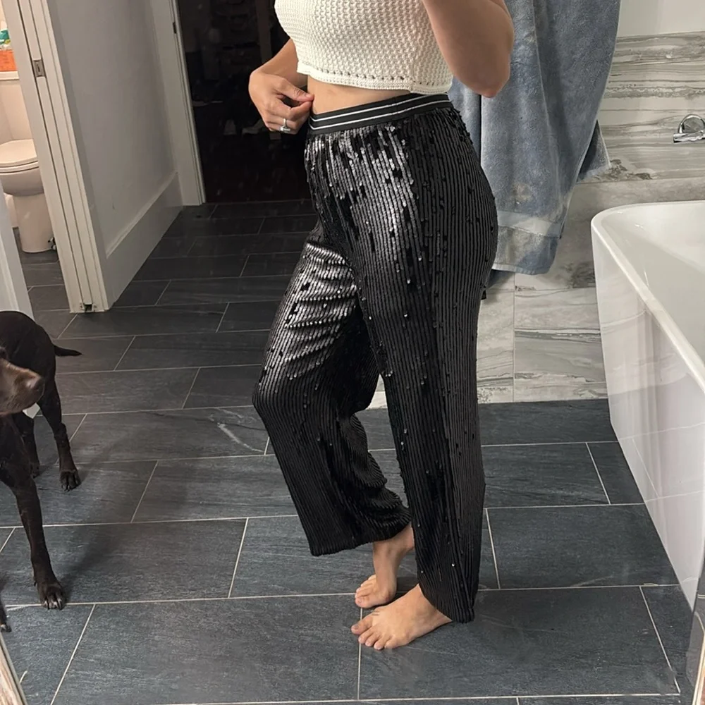 Free People sequin trousers