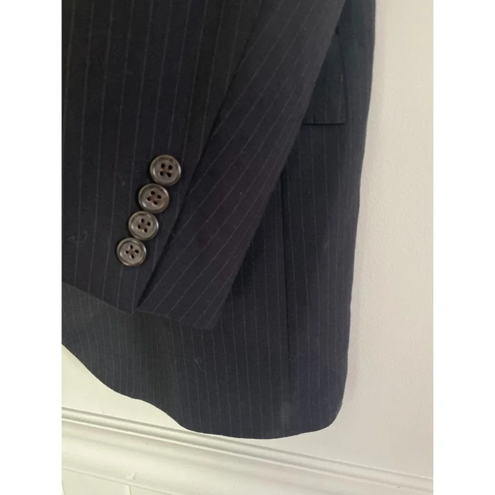 POLO by Ralph Lauren Men's Virgin Wool Extra Fine Striped Blazer 42 6R G84