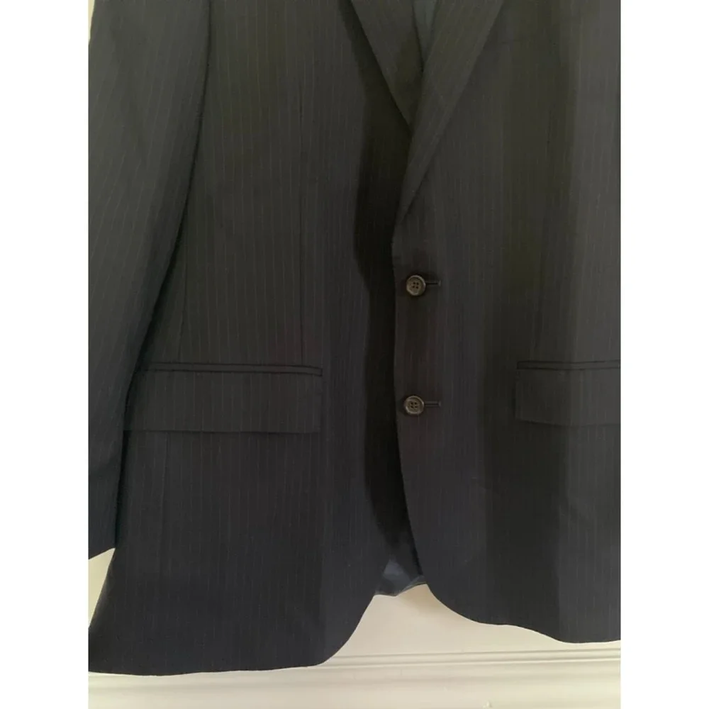 POLO by Ralph Lauren Men's Virgin Wool Extra Fine Striped Blazer 42 6R G84
