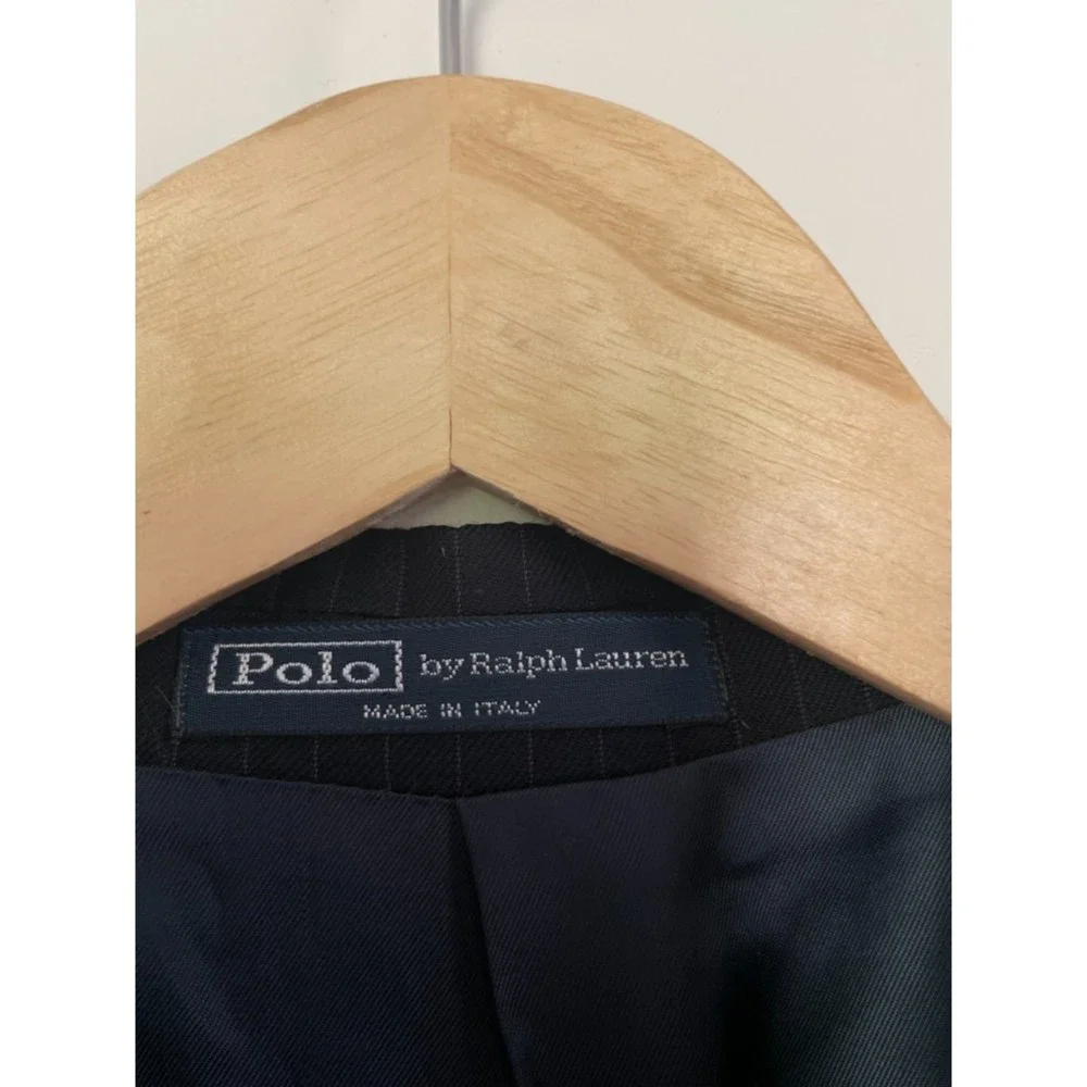 POLO by Ralph Lauren Men's Virgin Wool Extra Fine Striped Blazer 42 6R G84