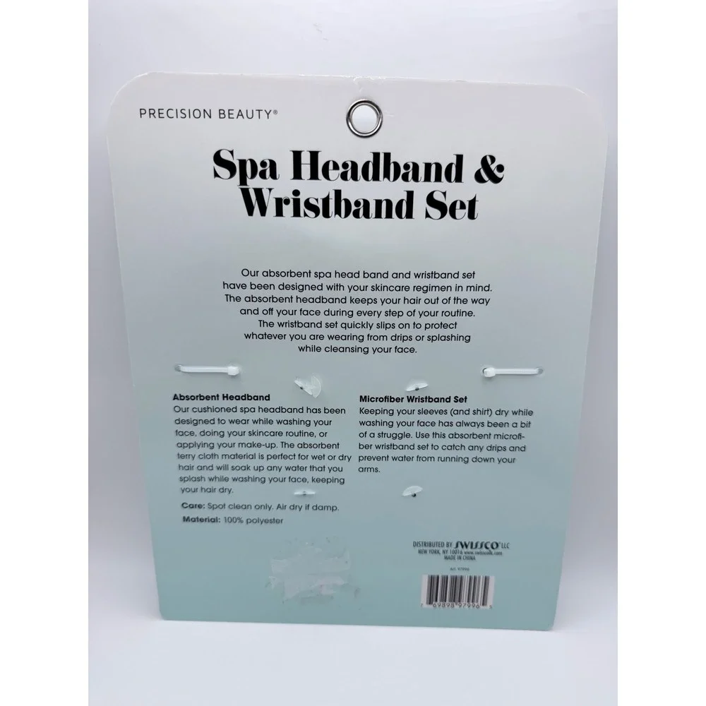 Precision Beauty mint wristband microfiber