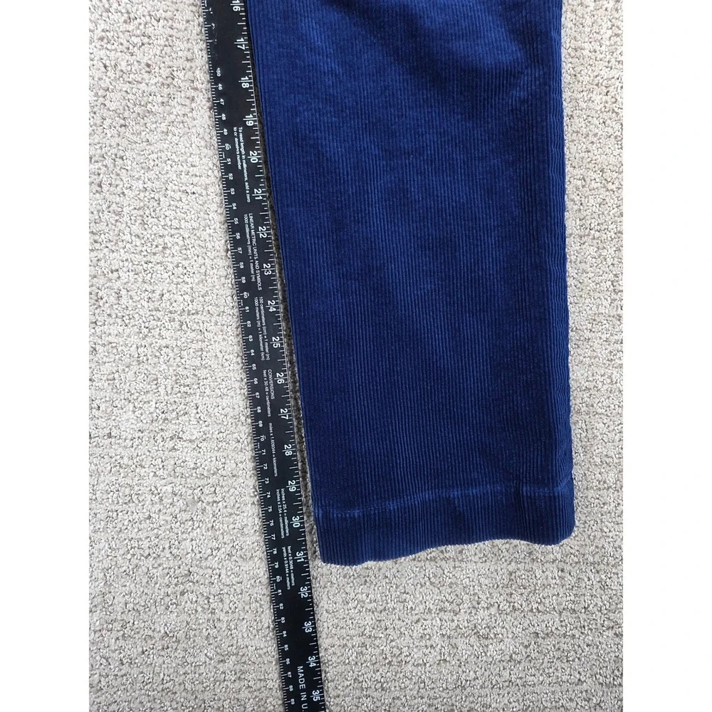 Polo Ralph Lauren Classic Fit Corduroy Pants Mens 34x32 Navy‎ Blue Stretch Chino