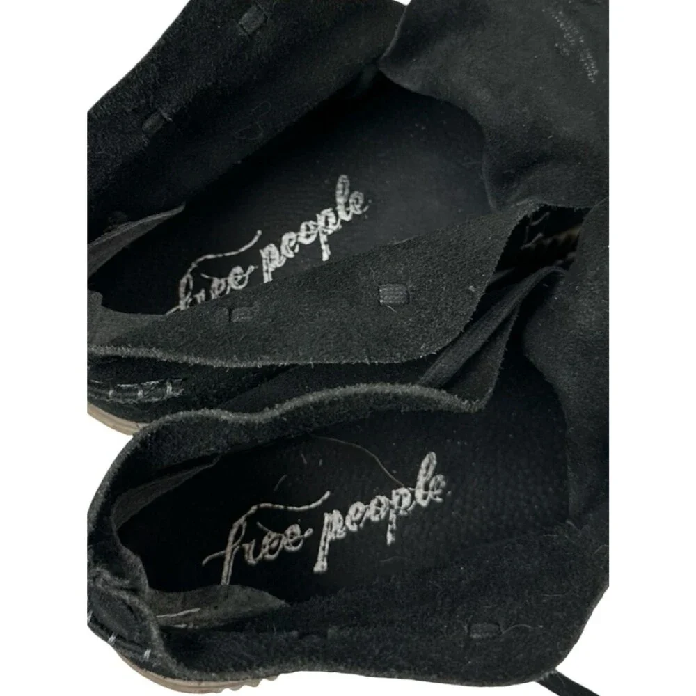 Free People hiking suede whipstitch