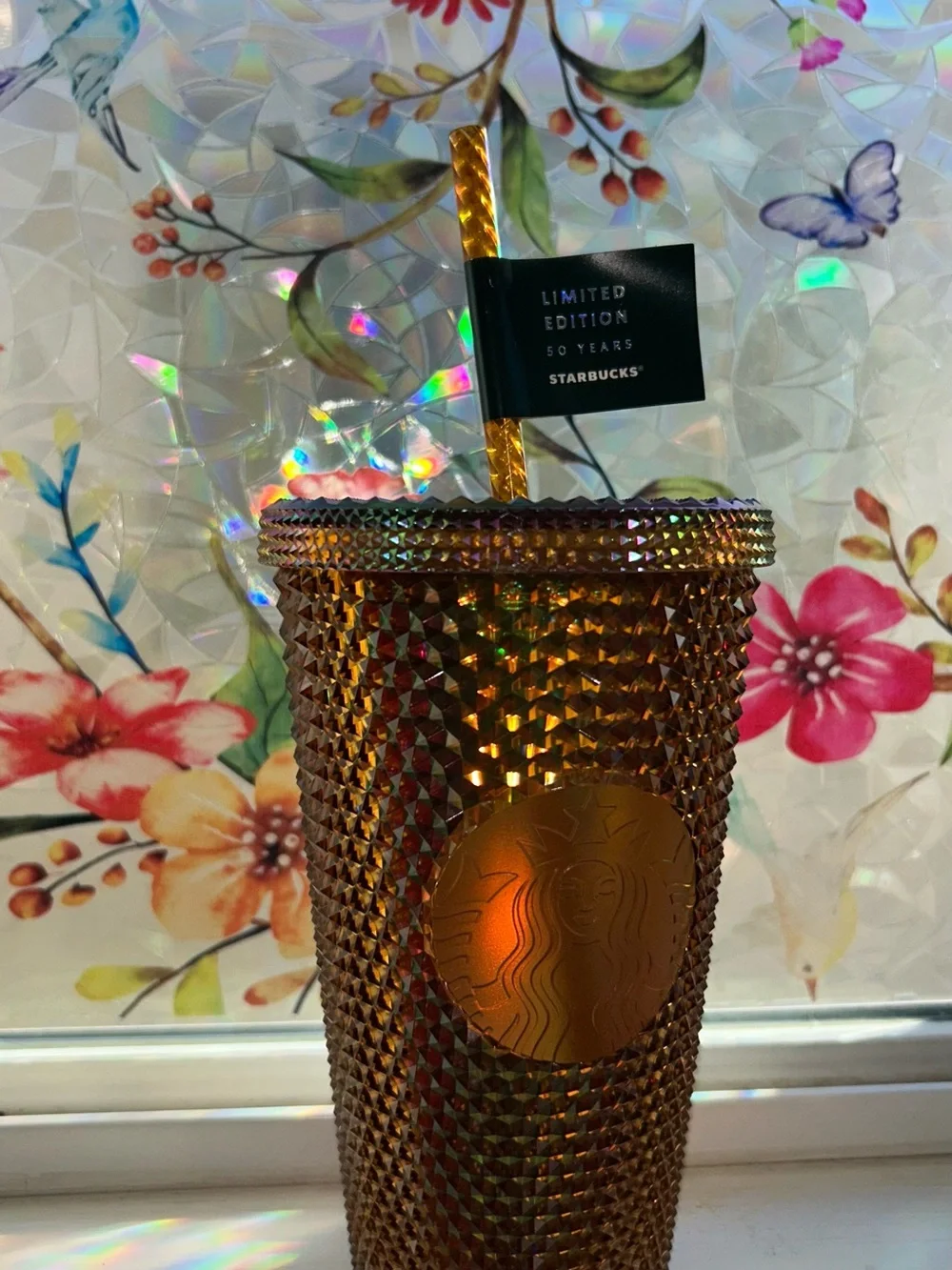Starbucks shimmering gold