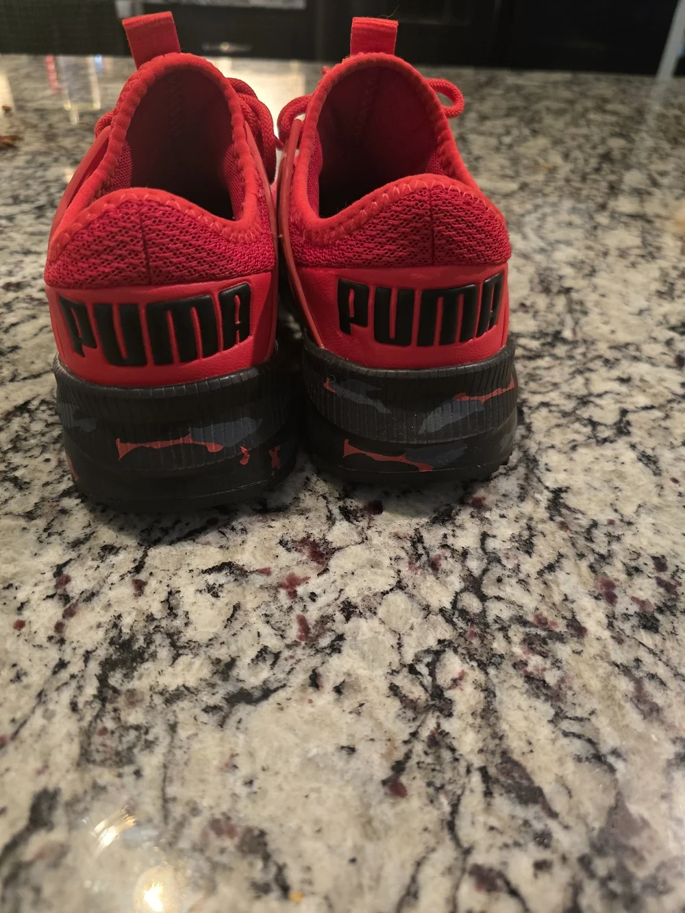 Puma Red Athletic Sneakers Boys Shoes