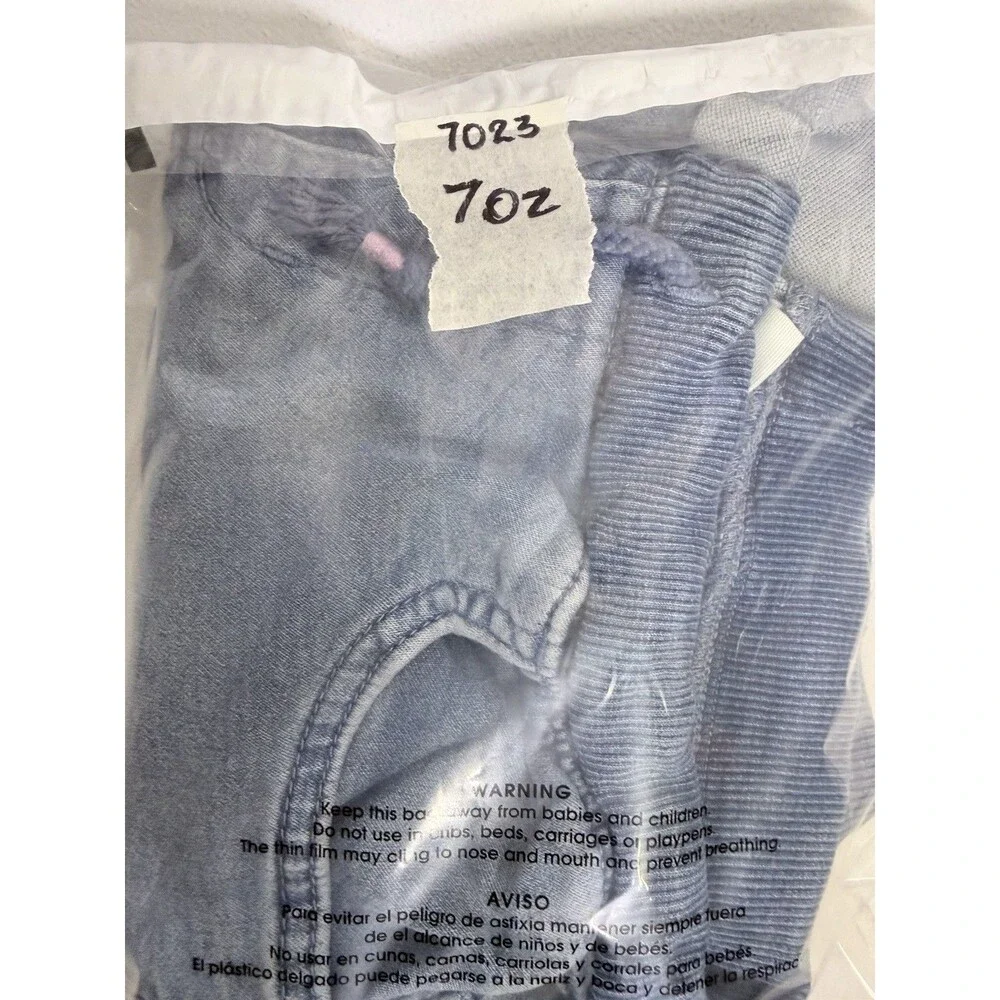 Cat & Jack Blue Denim Butterfly Embroidered Shorts Girls XL 14/16 7023