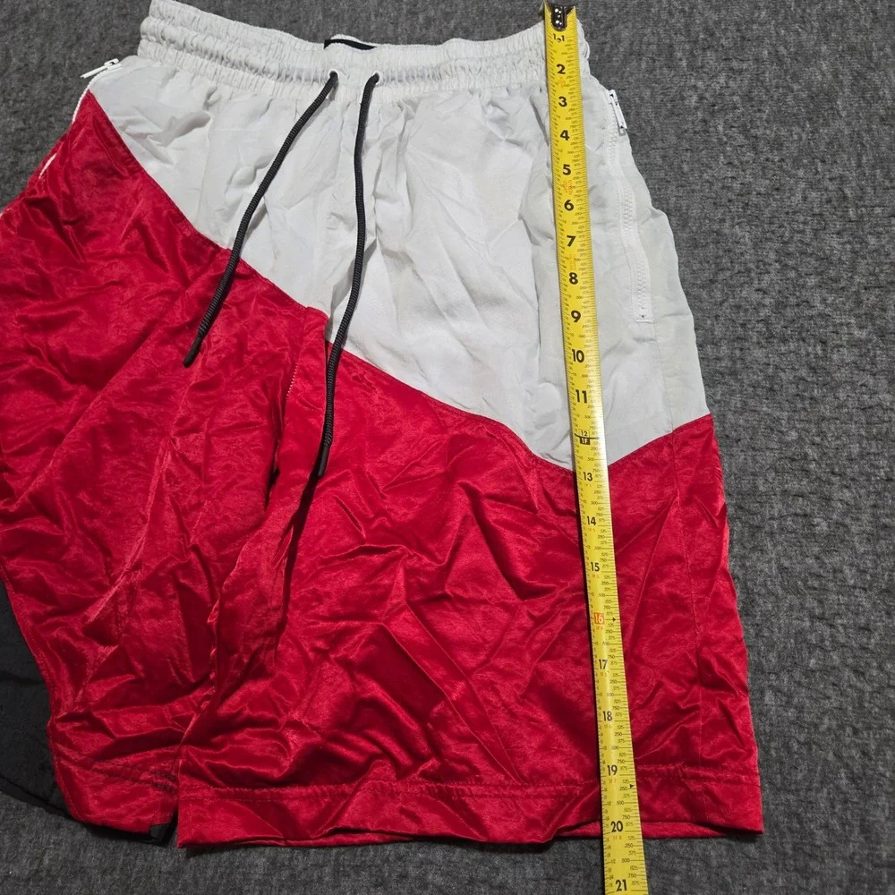 Jordan Jumpman Windbreaker Shorts Mens Medium Diamond White Red Black CD4899-101