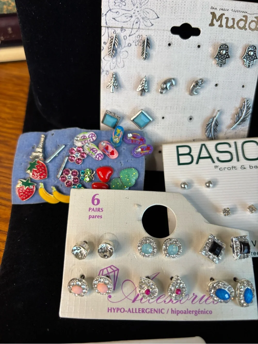 Assorted Women's/Girl’s Earring Set with Turquoise and Silver - Mixed Brands