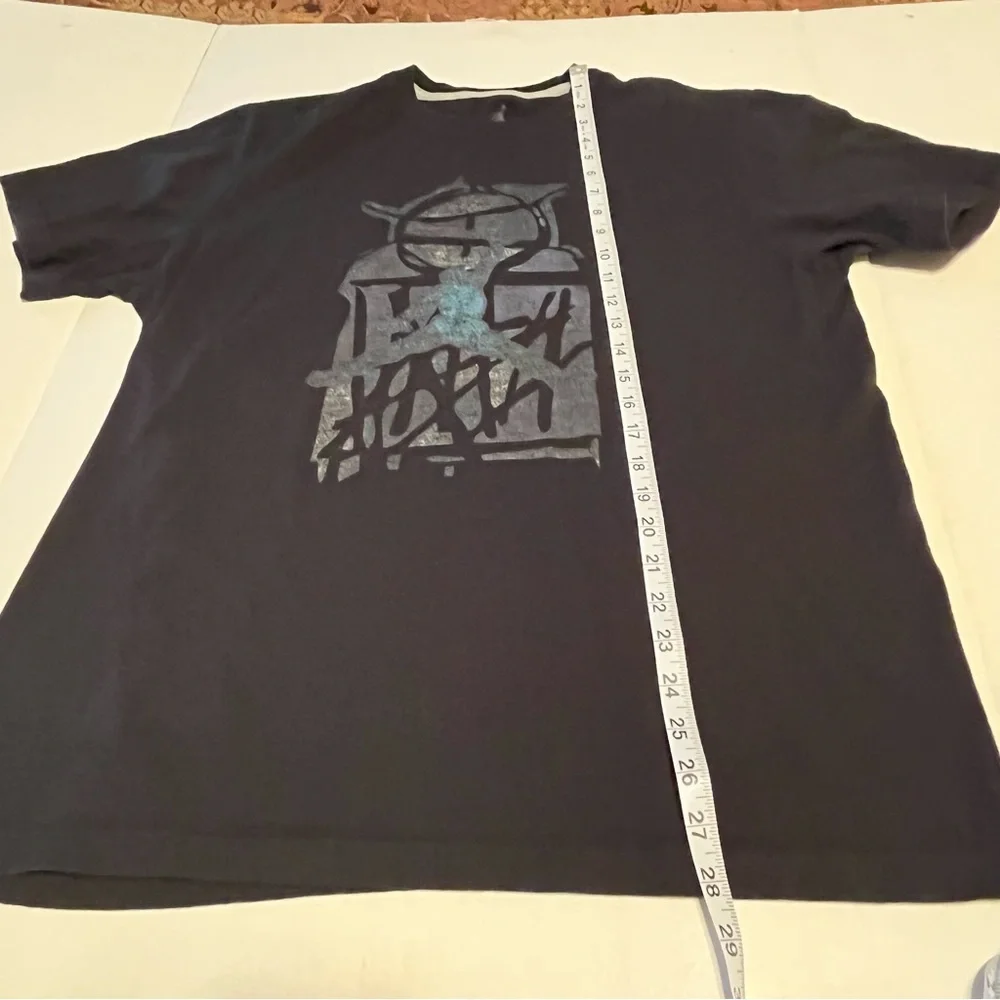 Jordan Mens Size Large Black Short Sleeve Shirt Dunk Jump Man Graphic Basketball
