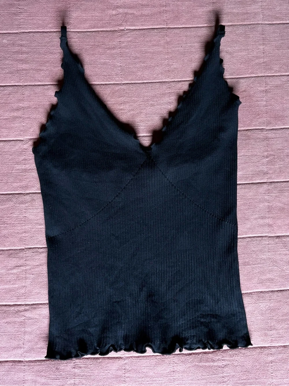 Intimately Free People Black Cami- Size M/L- Easy to Love Cami