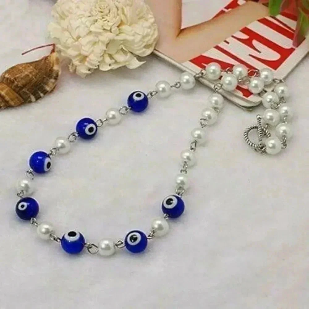 Handmade Turkish Evil Eye Bead Glass Pearl 18